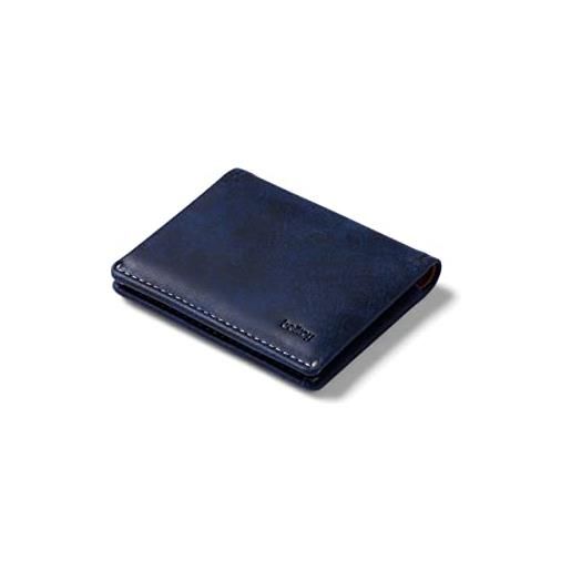 Bellroy slim sleeve, portafoglio sottile in pelle (max. 12 carte e banconote) - ocean