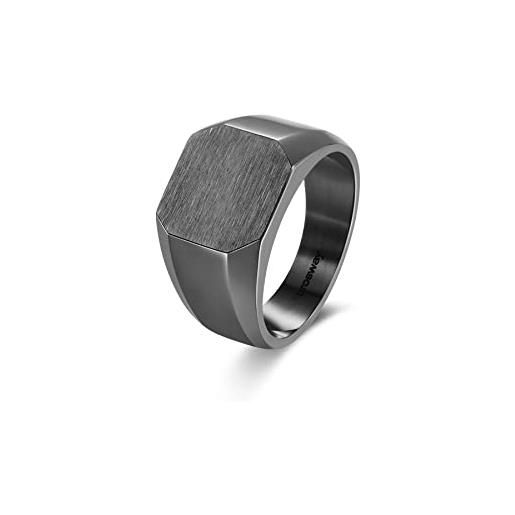 Brosway anello uomo in acciaio, anello uomo collezione ink - bik33c