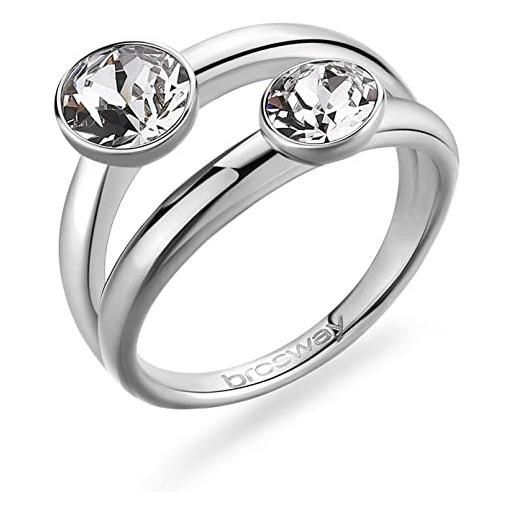 Brosway anello da donna del brand, collezione affinity. Anello in acciaio. Presenti cristalli swarovski. La referenza è: bff174a