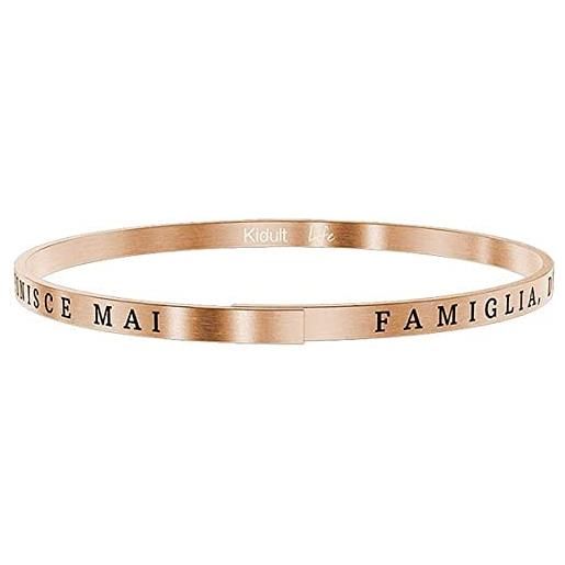 KIDULT - bracciale in acciaio 316l e pvd rosé | family