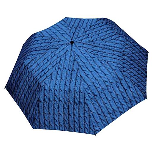 H.DUE.O ombrello donna elegante pieghevole automatico. Ombrello da borsa mini antivento resistente. Pratica custodia antigoccia rinforzata a cerniera [cashmere] [rosso]