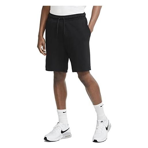 Nike m nsw tch flc short pantaloncini, (black), xl uomo