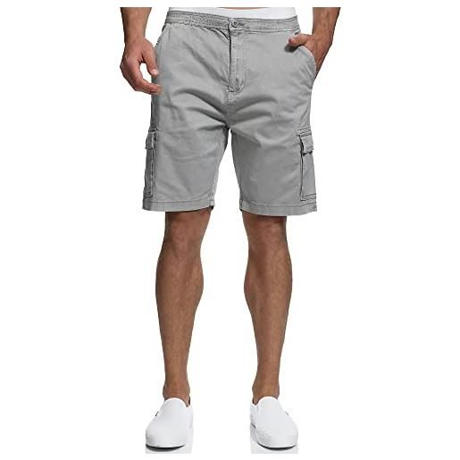 Indicode uomini kinnaird chino shorts | bermuda pantaloncini cargo con stretch black s