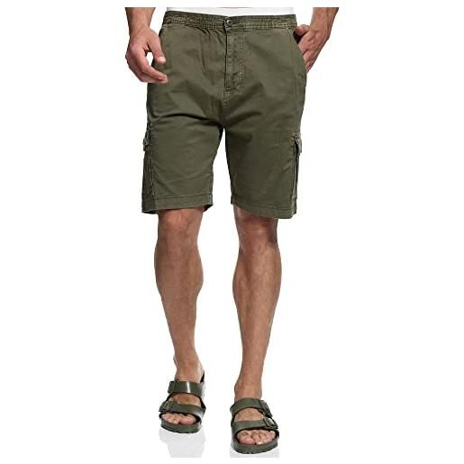 Indicode uomini kinnaird chino shorts | bermuda pantaloncini cargo con stretch army m