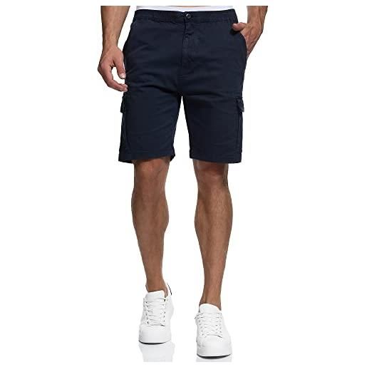 Indicode uomini kinnaird chino shorts | bermuda pantaloncini cargo con stretch navy l