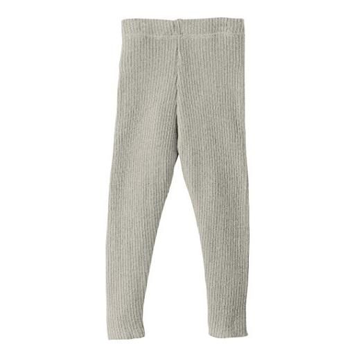 Disana 33201xx - leggings a maglia in lana naturale curry 110/116 (4-5y)