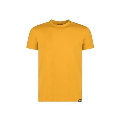 DSQUARED2 t-shirt manica corta da uomo marchio, modello d9m204460, realizzato in cotone. Giallo