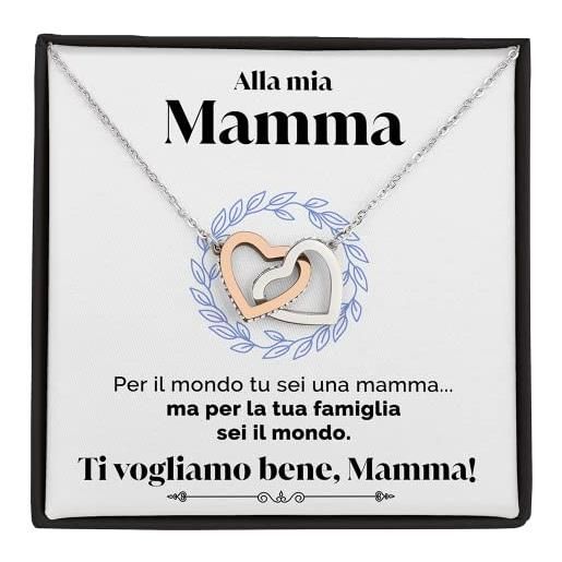 SOFIA FERRER regalo festa della mamma, collana argento sterling 925, festa della mamma idea regalo originali, gioiello madre, regali compleanno donna, regali natale (sei il mondo)