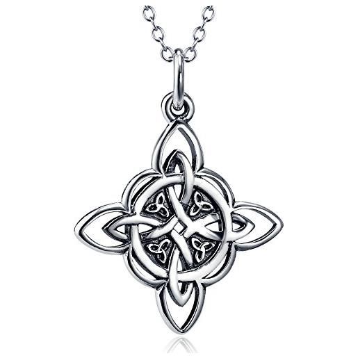 Silver Mountain argento sterling triquetra trinity gioielli ciondolo nodo celtico per le donne