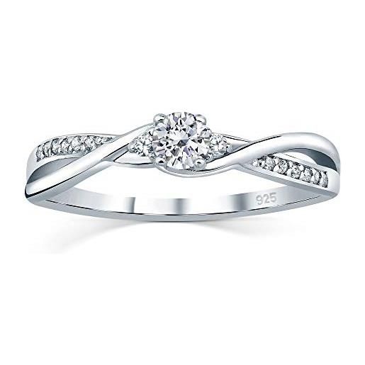 Anello Fede Fidanzamento In Argento Sterling 925 - Fascia Elegante Ipoallergenica In Scatola Regalo