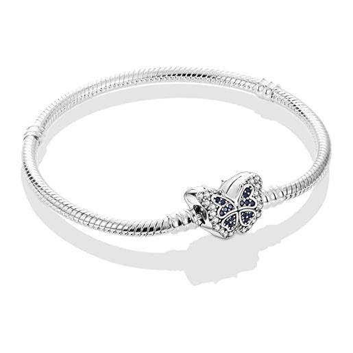 Pandach braccialetto da donna con chiusura a cuore argento sterling 925 meraviglioso gioielli in argento, elegante idea regalo per donne alla moda