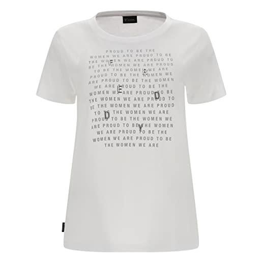 FREDDY - t-shirt con stampa composita, bianco, small