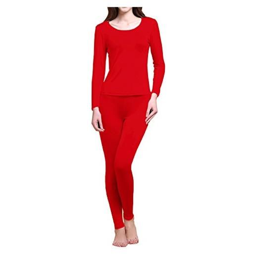 Paradise Silk - coordinato abbigliamento termico - donna red small