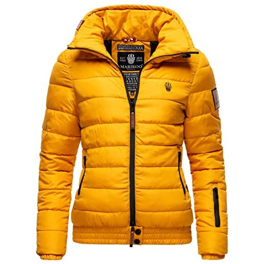 Marikoo - giacca invernale da donna poison, xs-xl, giallo. , m