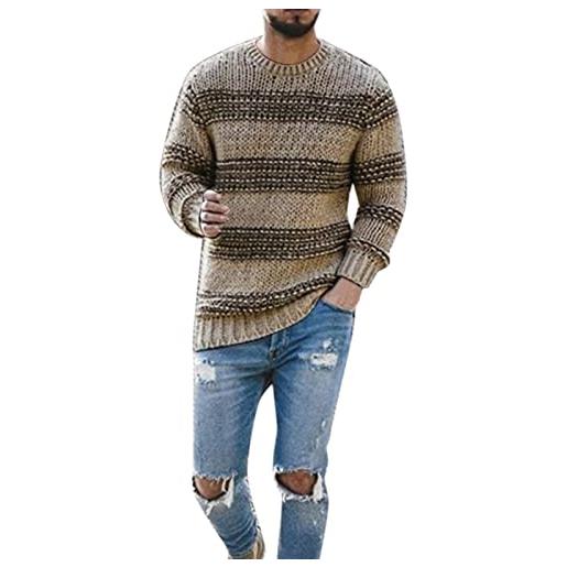 Kobilee maglia termica uomo pesante invernale casual dolcevita cashmere lana cotone maglia maglione elegante slim fit girocollo pullover sweater manica lunga caldo