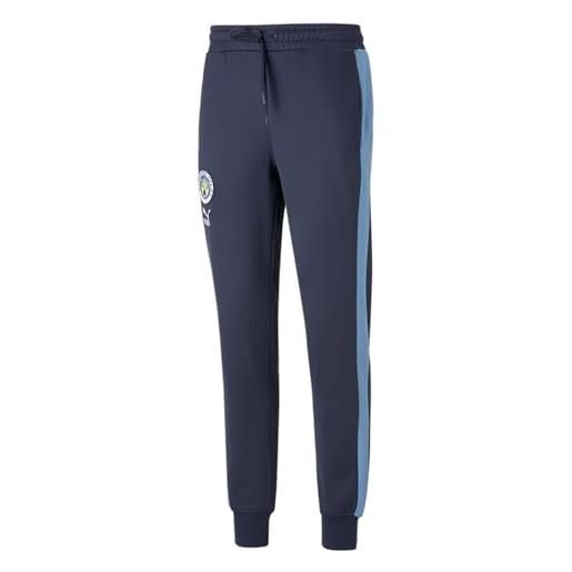 PUMA pantaloni sportivi manchester city f. C. Ftbl. Heritage t7 da uomo s navy team light blue