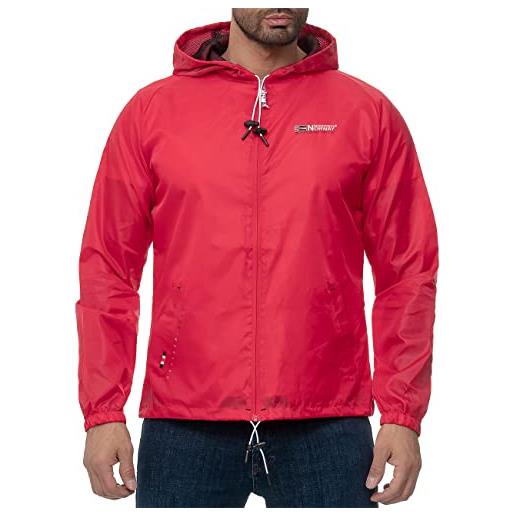 Geographical Norway giacca da pioggia da uomo boat men rosso l