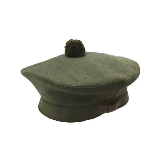 MAZE cappello scozzese tam o shanter, berretto militare balmoral army cap verde 7.375