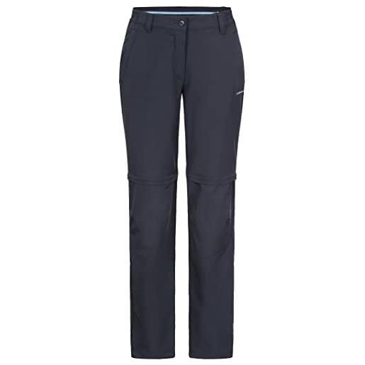 Icepeak blocton - pantaloni elasticizzati con cerniera, da donna, colore: grigio