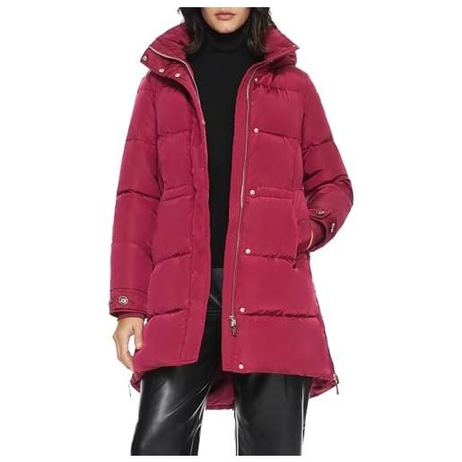OROLAY piumino invernale da donna addensato giacca calda con cappuccio rosso m