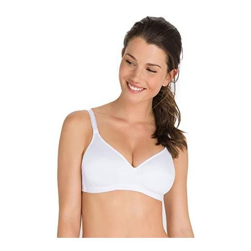 Playtex reggiseno Playtex basic support senza ferretto in microfibra liscia art. P00bd (36 c - it 4 c, bianco)