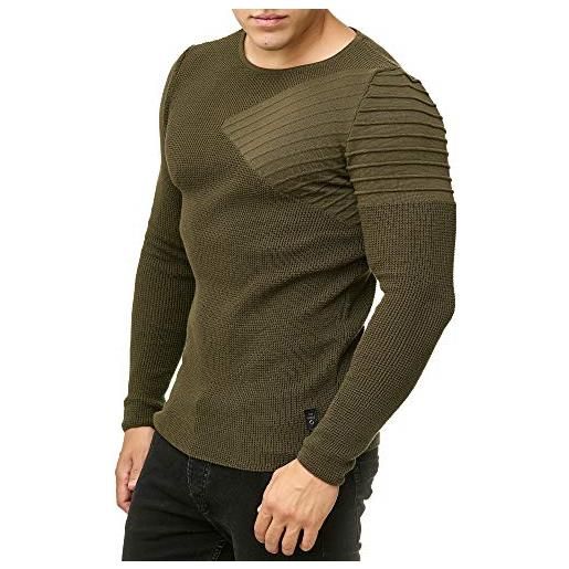 Redbridge maglione da uomo maglia a manica lunga cotone felpa