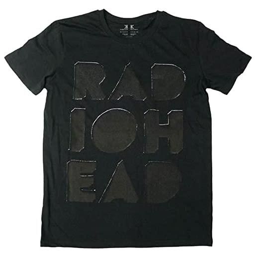 Rock Off radiohead note pad ufficiale uomo maglietta unisex (large)