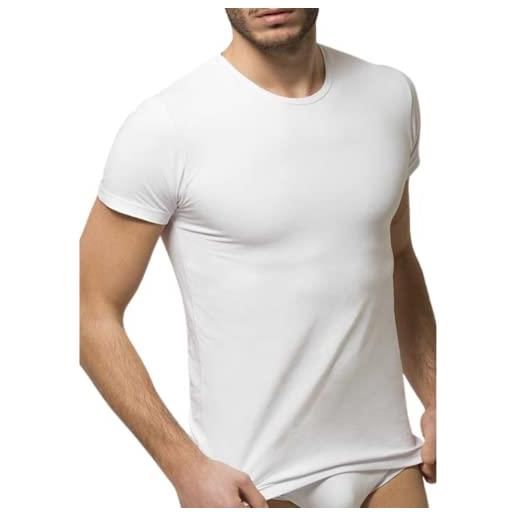 SNELLY maglia t-shirt o maglietta intima uomo (pacco da 3-6-9 bianca) cotone bielastico antibatterico e anallergico girocollo manica corta 7959, intimo e non solo, di qualità, comoda e di marca