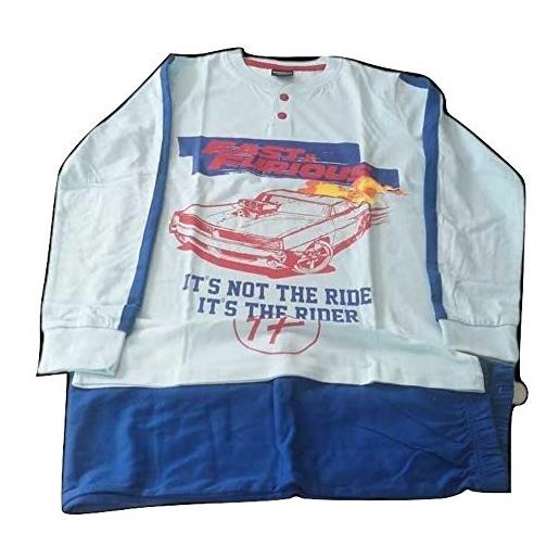 Fast & Furious pigiama sabor bambino cotone jersey lungo due pezzi (blu navy, 9 anni)