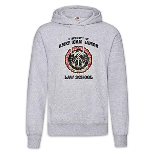 Urban Backwoods university of american samoa hoodie felpe con cappucio sweatshirt grigio taglia m