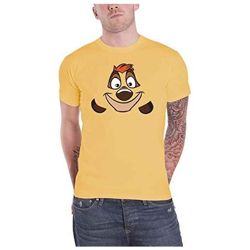Disney lion king t shirt timon face nuovo ufficiale uomo size s