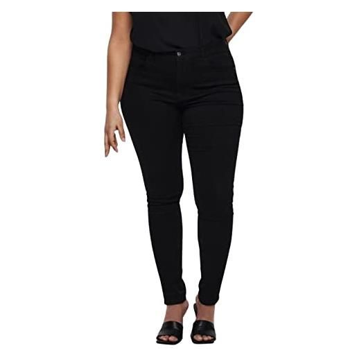 Only carmakoma nos caraugusta hw skinny jeans noos, nero (black black), l34 (taglia produttore: 54) donna