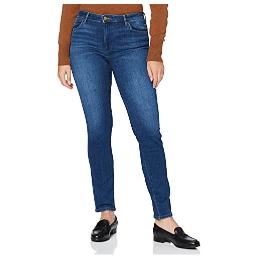 Wrangler slim jeans, donna, blu (authentic love), 28w/32l