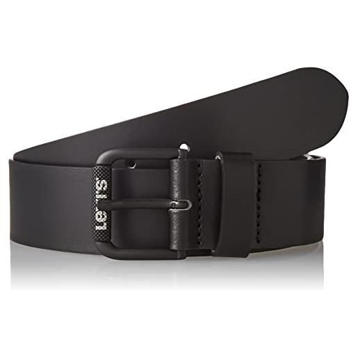Levi's textured roller buckle belt cintura, regular black, 90 uomo
