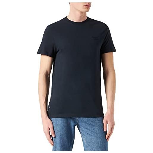 Superdry t-shirt con logo vintage, grigio, l uomo