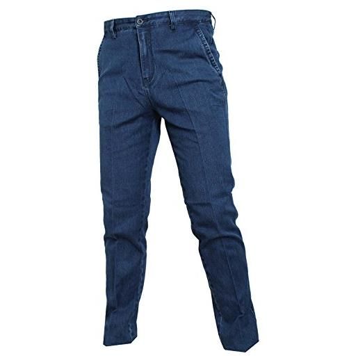 Zhang Muying jeans uomo tasca america vita alta 46 48 50 52 54 56 58 60 (50)