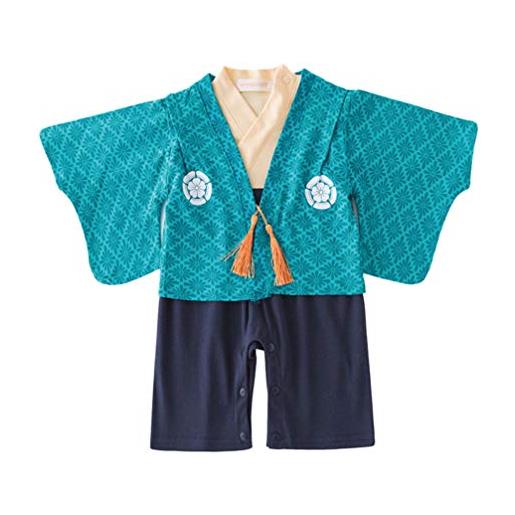 Amosfun costume da kimono per ragazzi tuta neonato cotone abbigliamento giapponese neonato tuta neonato estivo vestaglia kimono infantile costume kimono bambina pagliaccetto bambino stampa