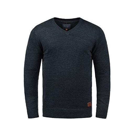 b BLEND blend lars - maglione da uomo, taglia: s, colore: navy (70230)