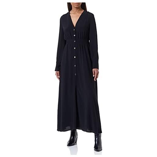 Sisley dress 4b5flv01p vestito, black 100, 46 donna