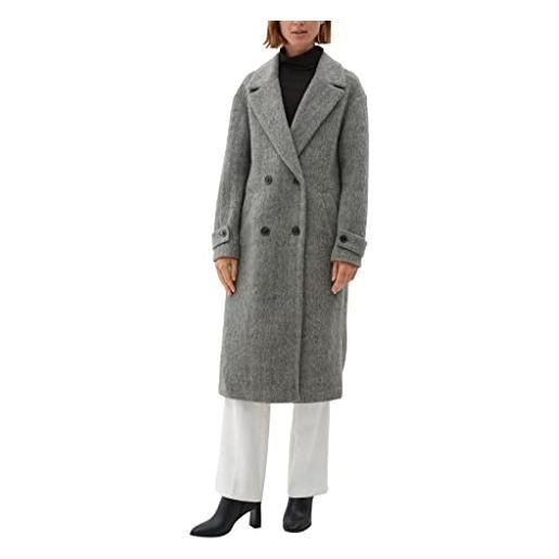s.Oliver BLACK LABEL mantel langarm cappotto a maniche lunghe, grey, 46 da donna