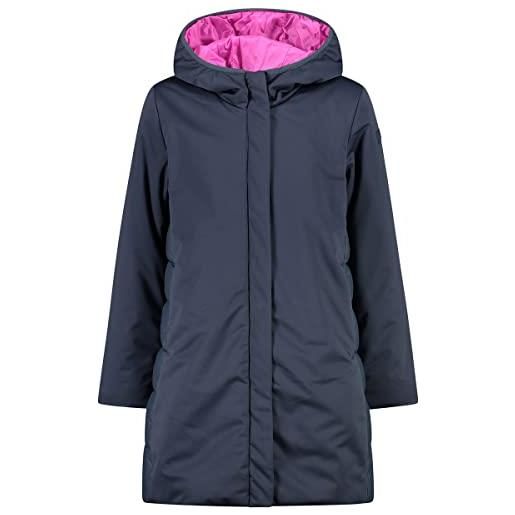 CMP - kid g parka fix hood, girl, titanio, 140