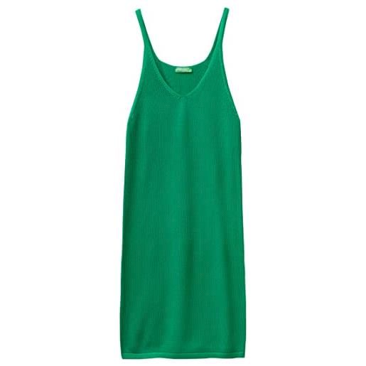 United Colors of Benetton vestito 1290dv00s, verde brillante 24b, s donna