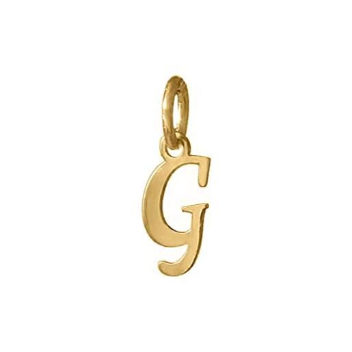 Generic ciondolo a forma di lettera in oro 585 (14 k) per catena b c d e f g h i j k l m n o p r s t u v w, oro giallo