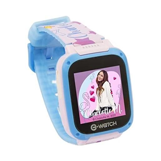 FCP e-watch charlotte per bambine orologio multifunzioni + omaggio braccialetto dell'amicizia e portachiave paillettes