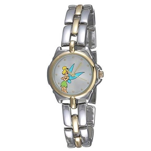 Accutime disney tk2020 tinkerbell - orologio da donna con quadrante a raggi solari bicolore
