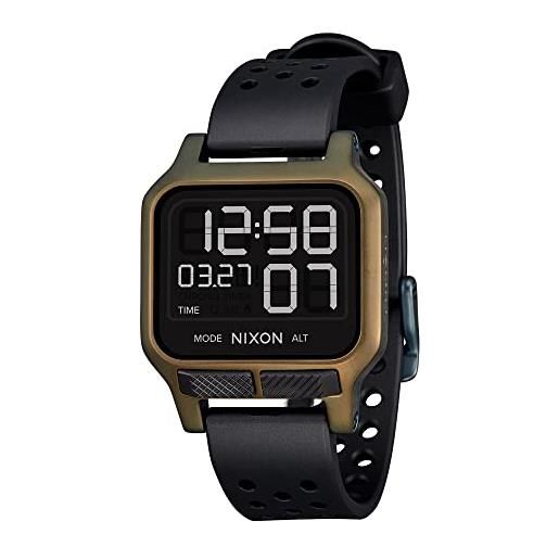 NIXON heat a1320 - surplus - 100m water resistant men's ultra thin digital sport watch (38mm watch face, 20mm pu/rubber/silicone band)