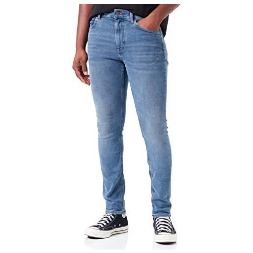 Tommy Hilfiger tapered houston pstr mw0mw28624 pantaloni di jeans, denim (irvian blue), 40w / 34l uomo