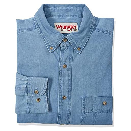 Wrangler men's rugged wear basic, denim, medium