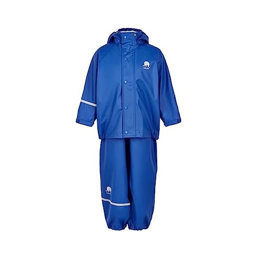 Celavi - basic rainwear suit -solid, abito per bambini e ragazzi, blu (blau (ocean blue)), 80 cm