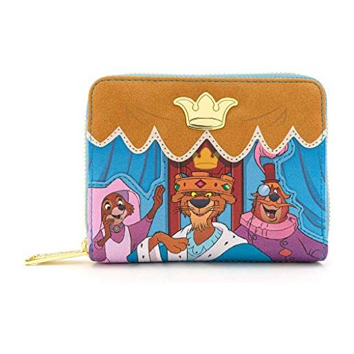 Loungefly x disney robin hood archery tournament zip-around wallet